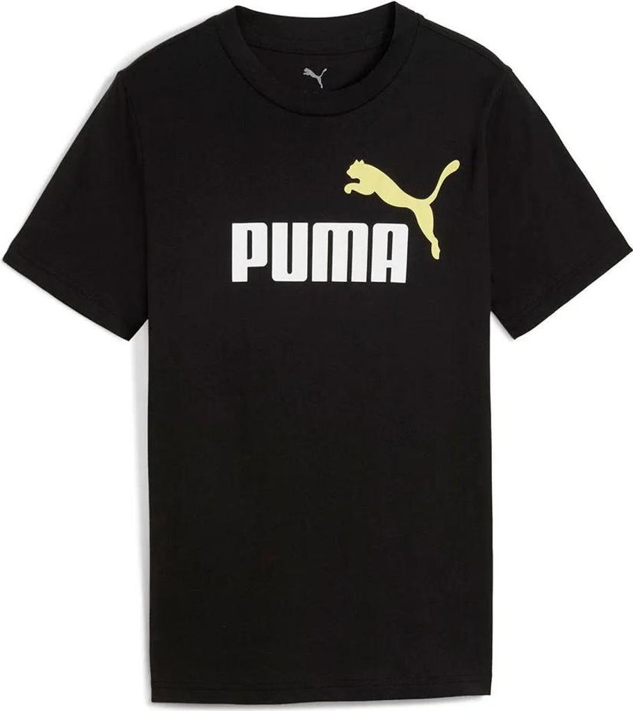 Puma Essentials 2 Graphics No1 Logo Kurzarm-t-shirt Schwarz 7-8 Years Jungen Schwarz 7-8 Years