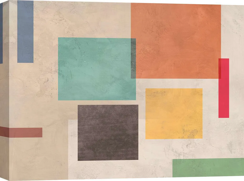Tableau Toile Géométrique Soleil Taylor Galaxy Emulator - 120x90 cm