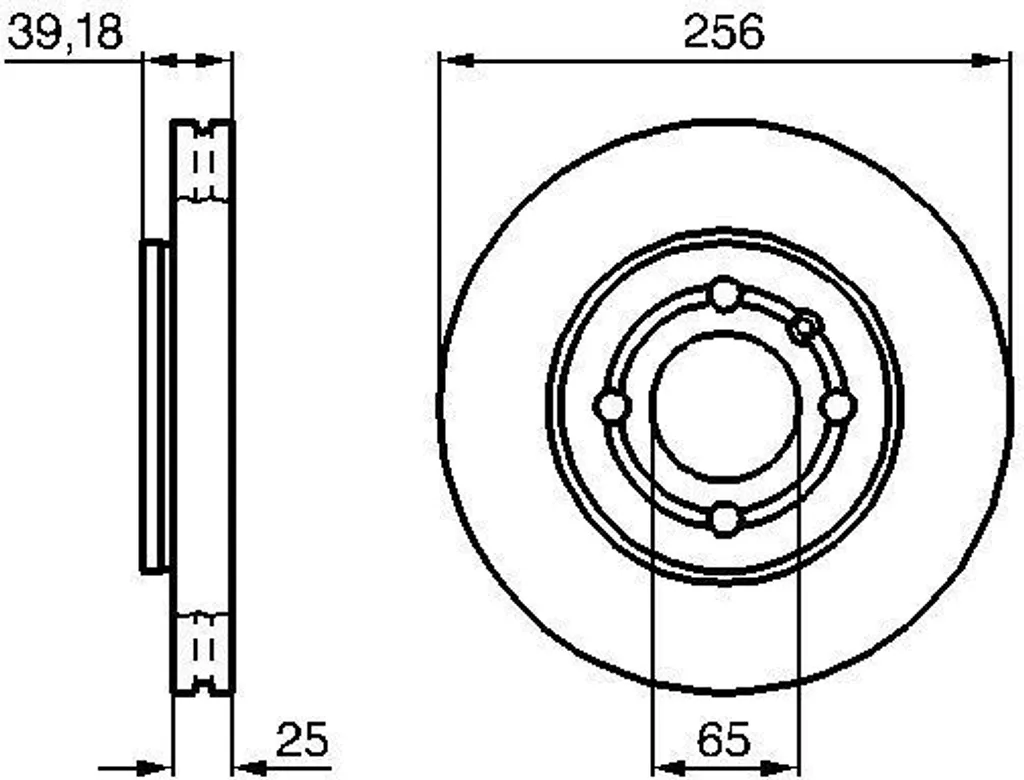 Disque de frein Bosch 0 986 479 054 pour Polo 6N et Lupo 6X1 - OE