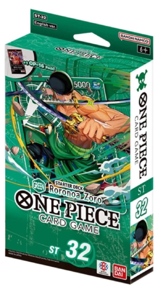 Mazzo di partenza One Piece Card Game ST-32 Verde Roronoa Immagine del prodotto 