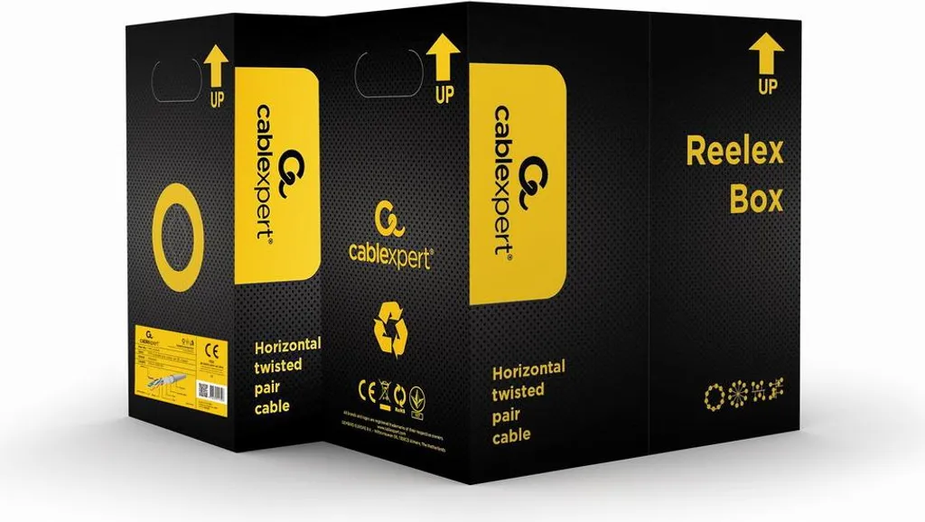 Câble Ethernet CAT5e 305m UTP LSZH Massif avec Gaine Faible Émission
