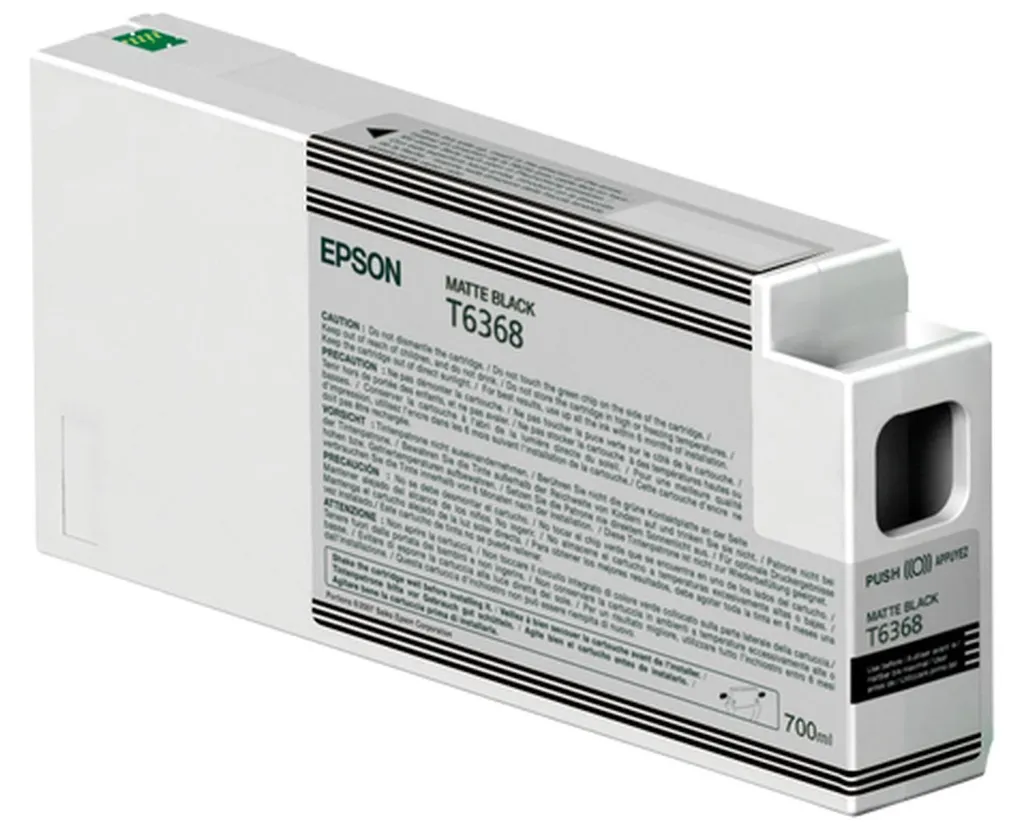 Epson T6368 Noir Mat 700 ml Encre UltraChrome HDR Haute Capacité