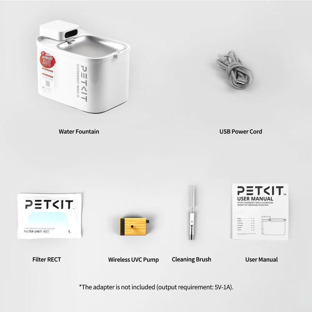 PETKIT Eversweet Max 2 Kabellose Trinkbrunnen mit Produktbild 