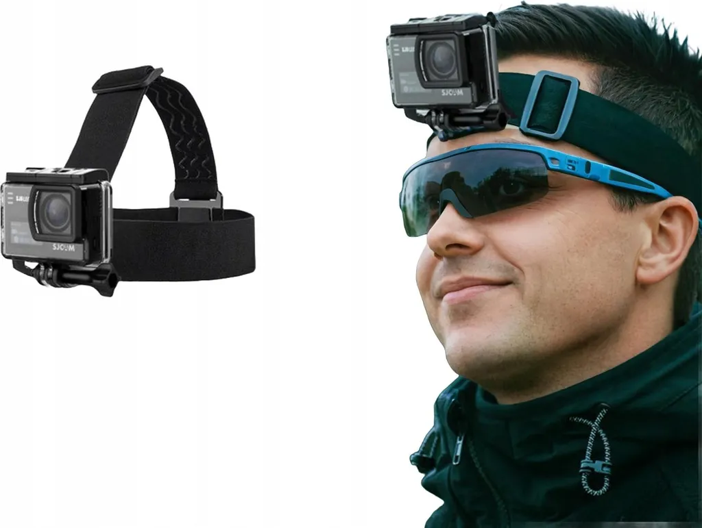 Fixation Casque et Bandeau de Tête pour Caméra d'Action SJ Haute Qualité