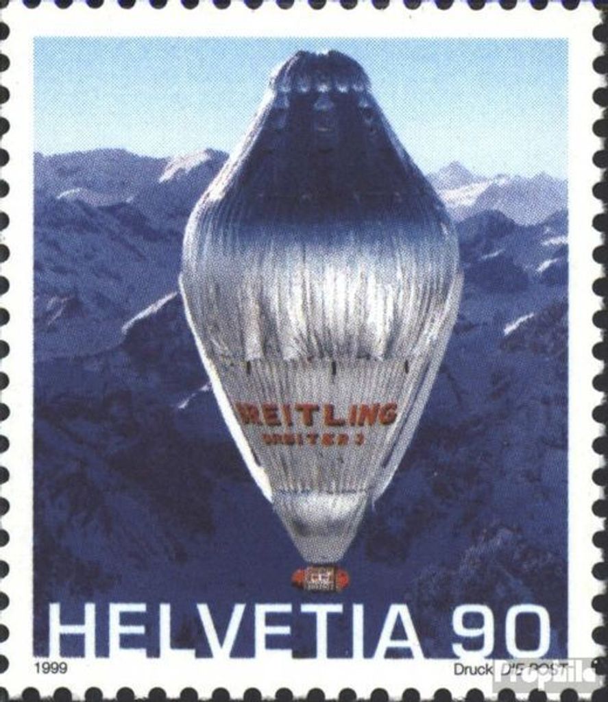 Briefmarken Schweiz 1999 Mi 1680 (kompl.Ausg.) postfrisch Ballonerdumrundung