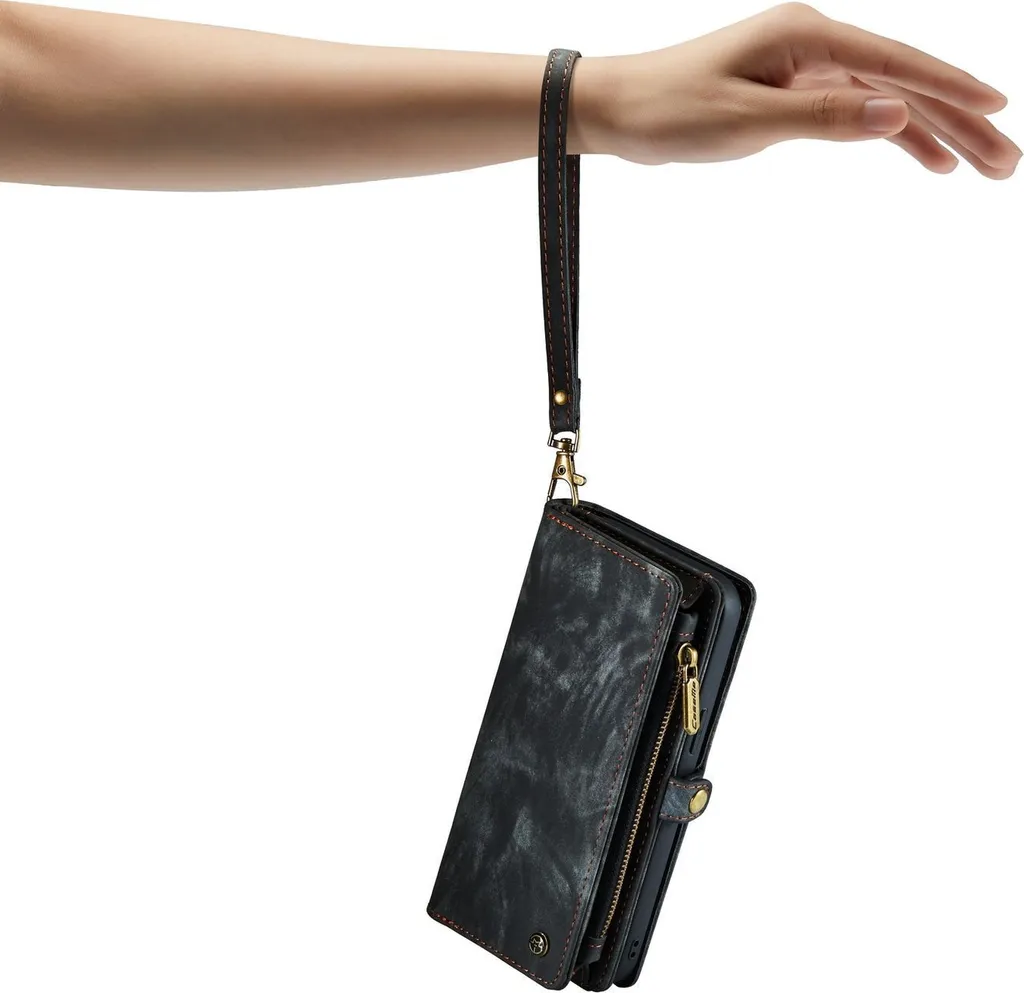 Cover iPhone 14 Luxury Zipper | Custodia Portafoglio Business in Pelle - 6