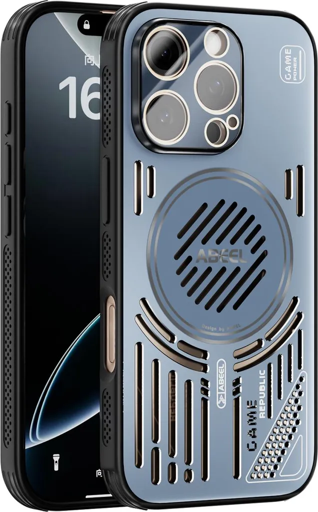 Custodia iPhone 16 Pro Magnetica Alluminio Antiurto Blu - Shop Online