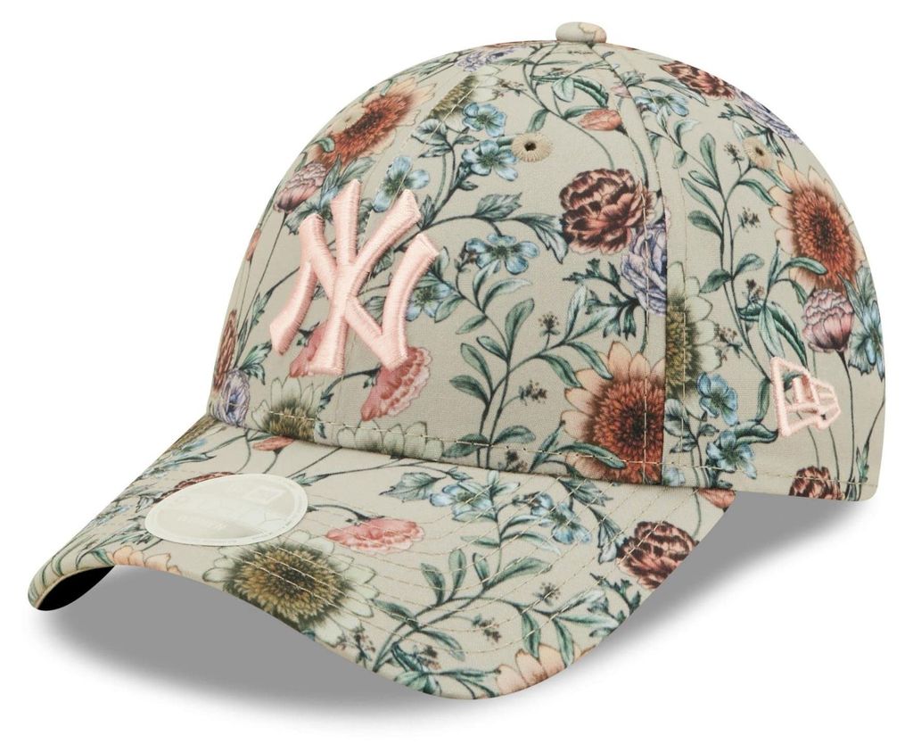 New Era 9Forty damespet - BLOEMENMOTIEF, New York Yankees, Productafbeelding 