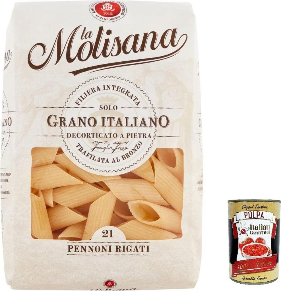 5x La Molisana Pennoni Rigati N. 21 Pasta Lenta Lavorazione Produktbild 