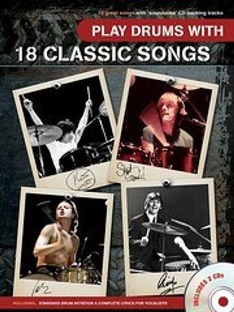 Schlagzeug spielen mit 18 klassischen Songs