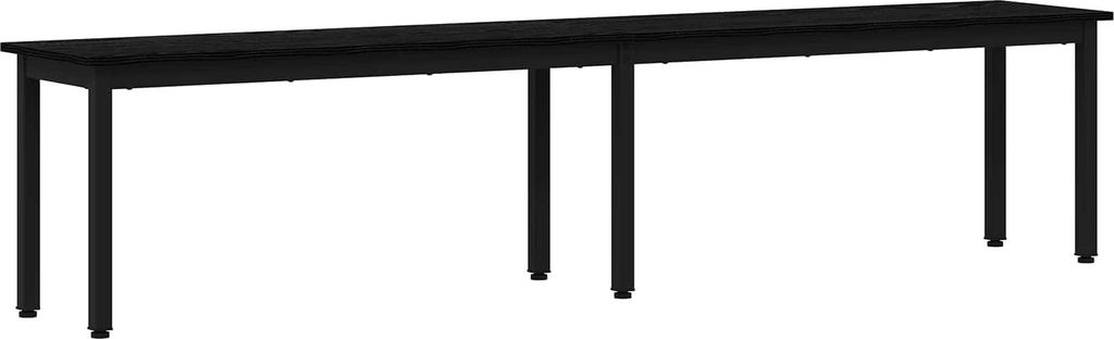vidaXL Lavice vzhled černého dubu 200 x 35 x 45 cm materiál Obrázek produktu 