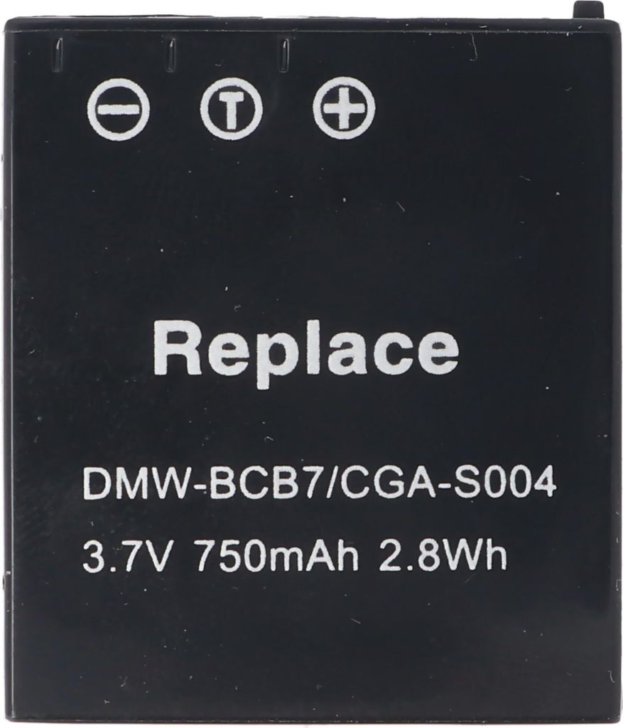 Akku passend für Panasonic CGA-S004, DMW-BCB7, Li-Ion, 3,7V, 750mAh, 2,8Wh