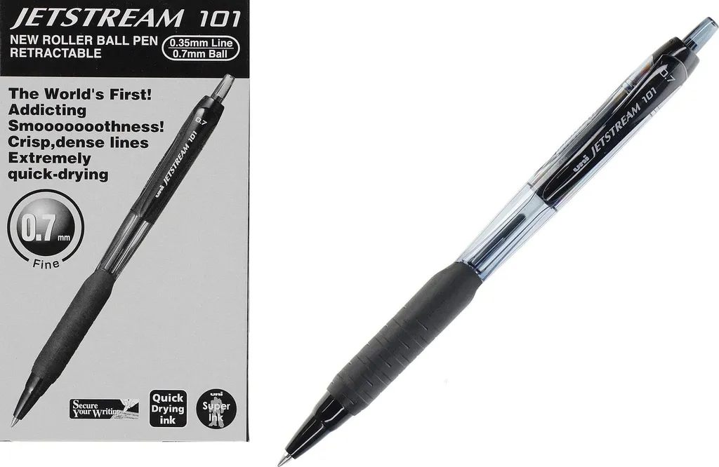 Stylo Jetstream SXN-101 noir 0,7 mm : écrivez sans taches ni bavures