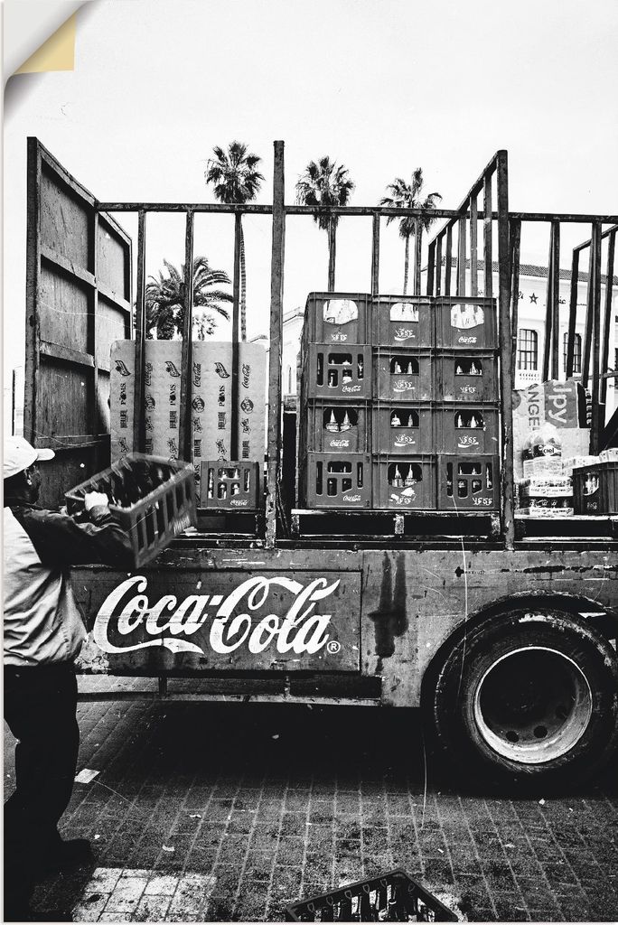 ARTland Wandbild, selbstklebend CocaCola-LKW in El Jadida - Produktbild 