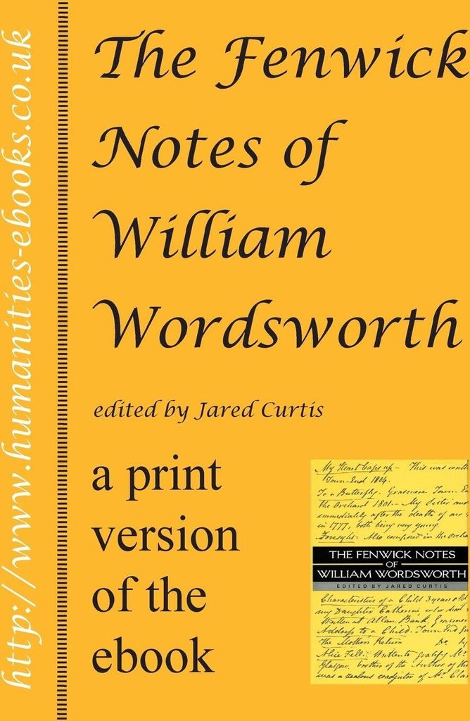 The Fenwick Notes of William Wordsworth