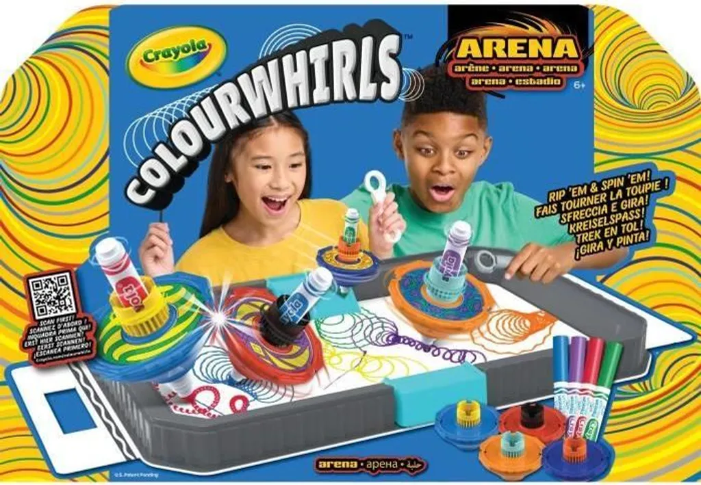 Jeu Créatif Colourwhirls Battle Arena Crayola - Arène de Dessin Choc