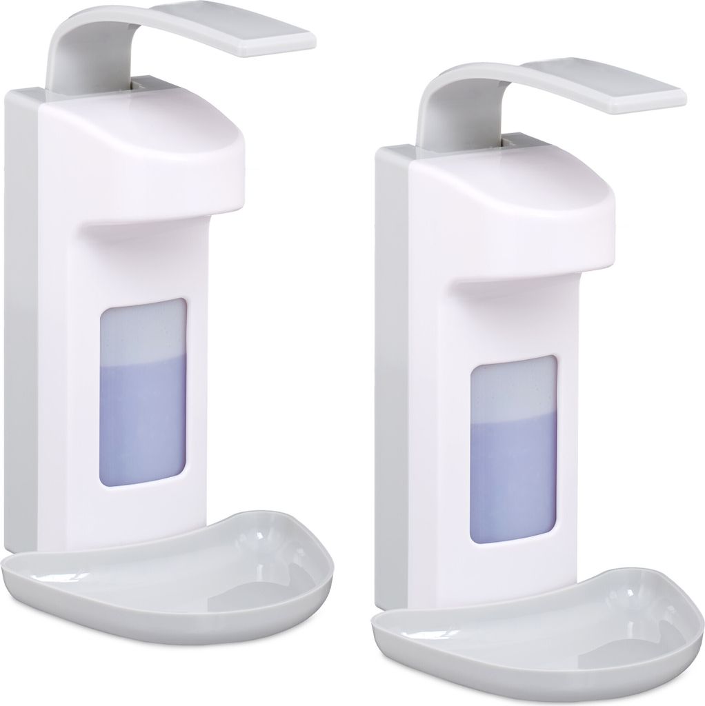 Distributore di disinfettante Relaxdays, set da 2, 500 ml, Immagine del prodotto 