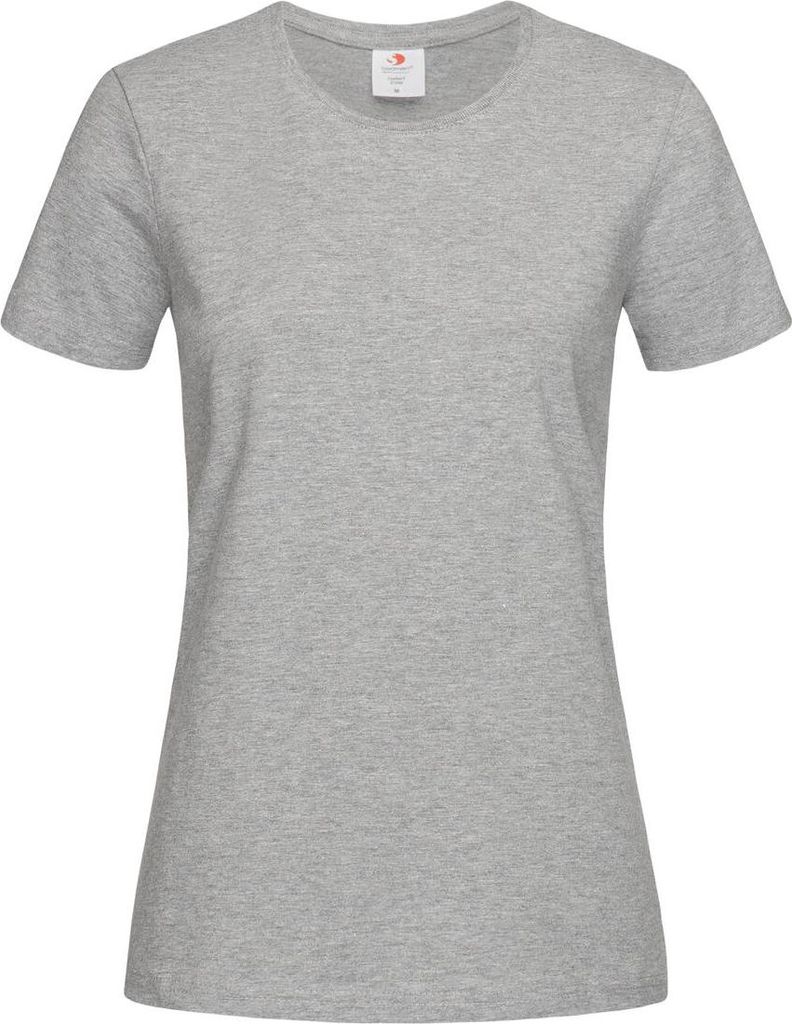 Stedman ST2160 | Damen Comfort-T Crew Neck / waschbar bei 40°C - Farbe: Grey Heather - Größe: L