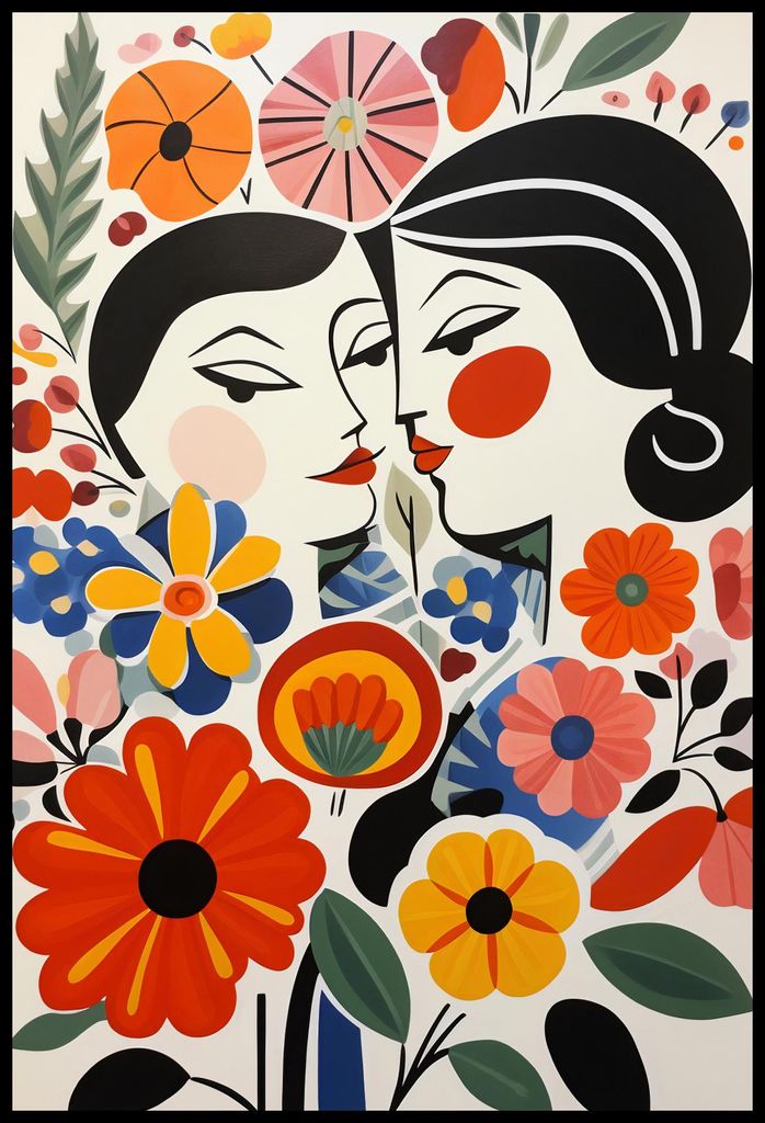 Plakat 67,5x100cm Blumenromanze