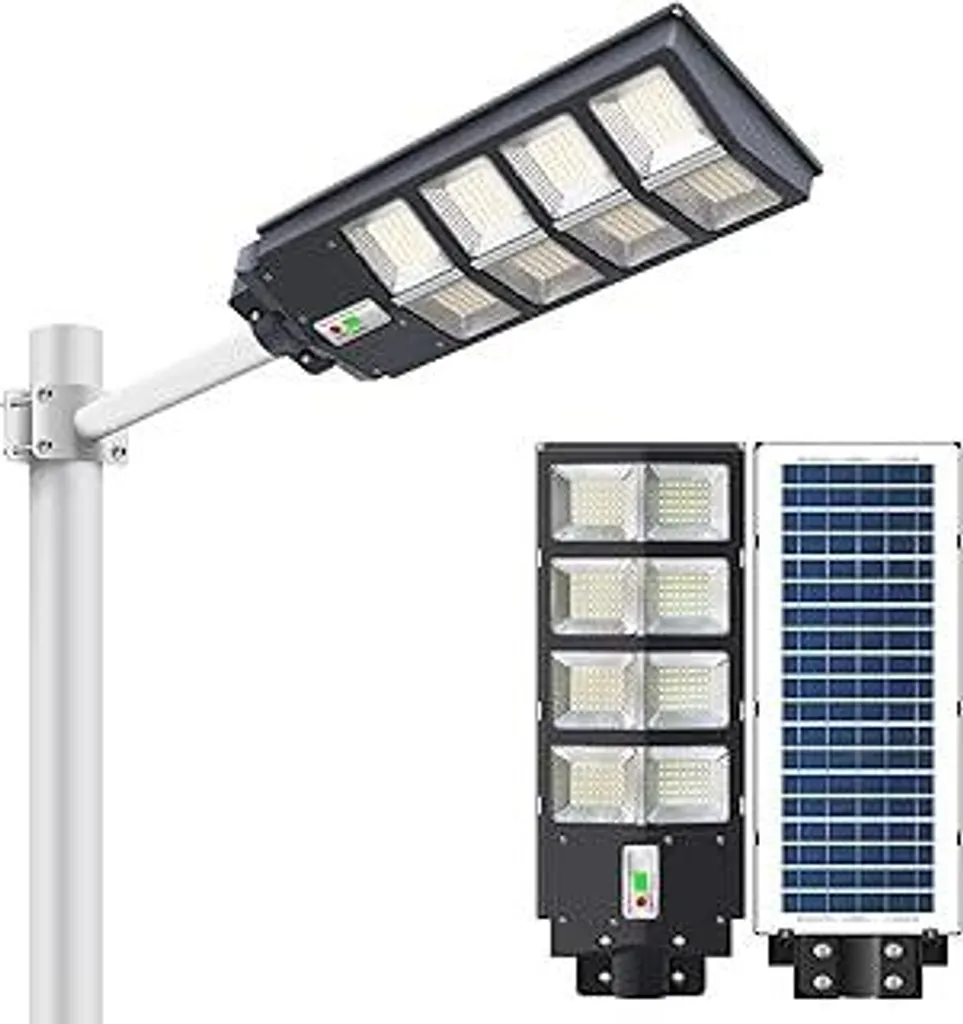 Gebosun 500W Lampada Solare Esterna - Impermeabile IP65 per Terrazza