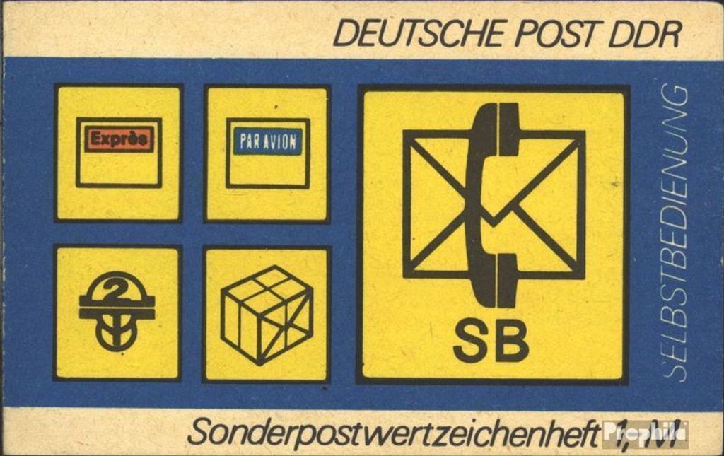 Briefmarken DDR 1982 Mi SMHD11 (kompl.Ausg.) postfrisch Postsymbole