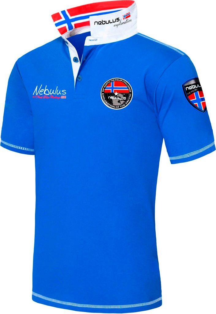 Nebulus Poloshirt BENTER Herren, Shirt, Sweatshirt, Polo, Q1318 - Herren, blau, M