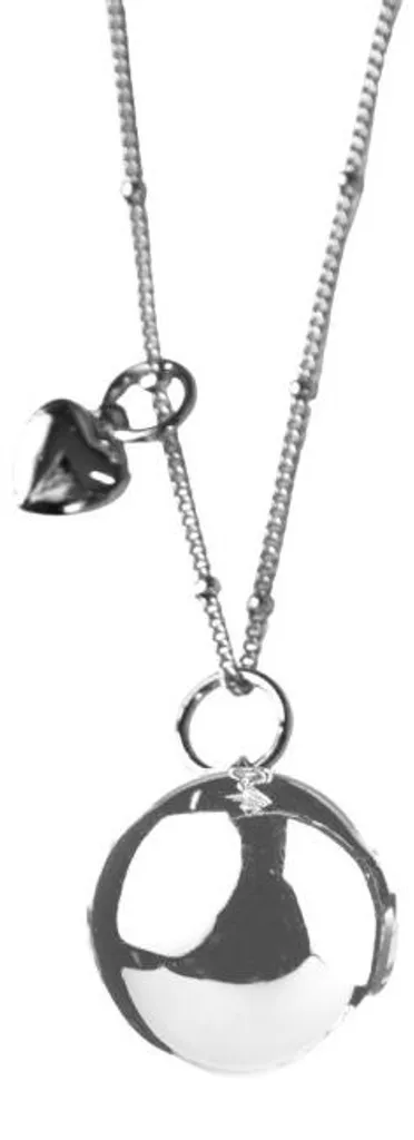 Bola de grossesse HEARTBEAT Silver, collier carillon pour future maman - 2