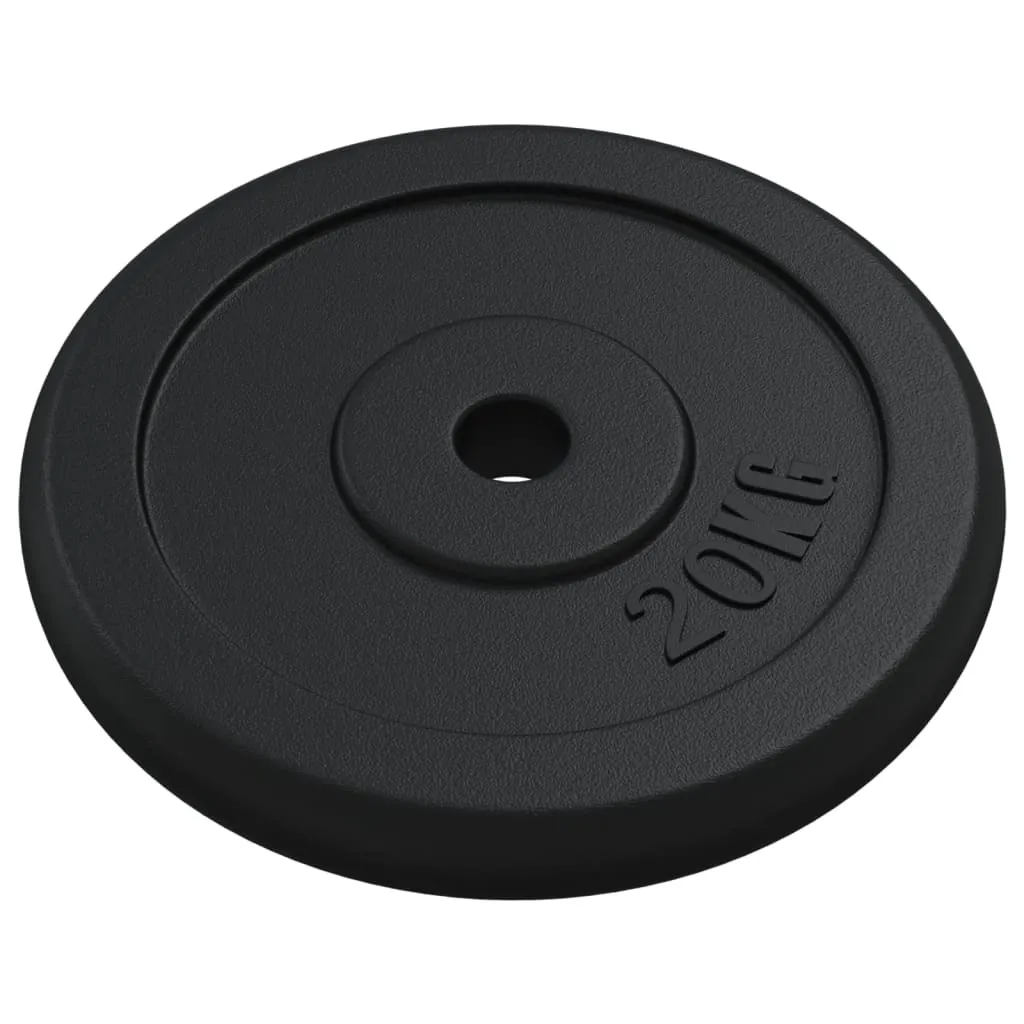 Disque d'haltères 20 kg fonte - Solution pour musculation à domicile - 3