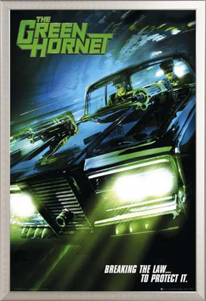 Set Poster Green Hornet e Cornice Rimovibile Alluminio 70x100 Shinsuke