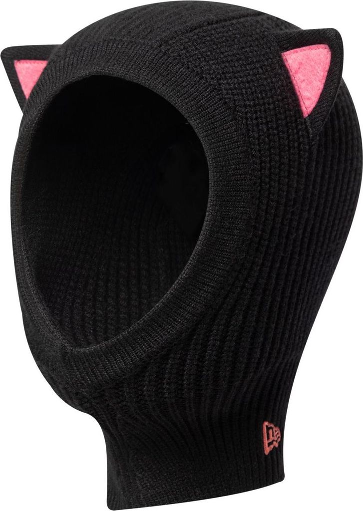 New Era Kinder Balaclava Wintermütze mit Katzenohren schwarz
