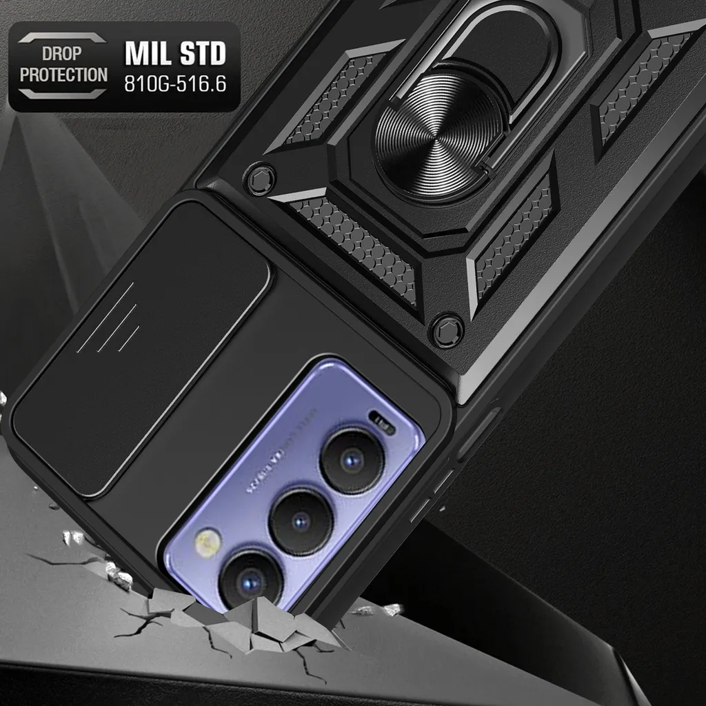 Offerta Custodia Tecno Camon 18/18P Blu - Protezione Totale 3 in 1
