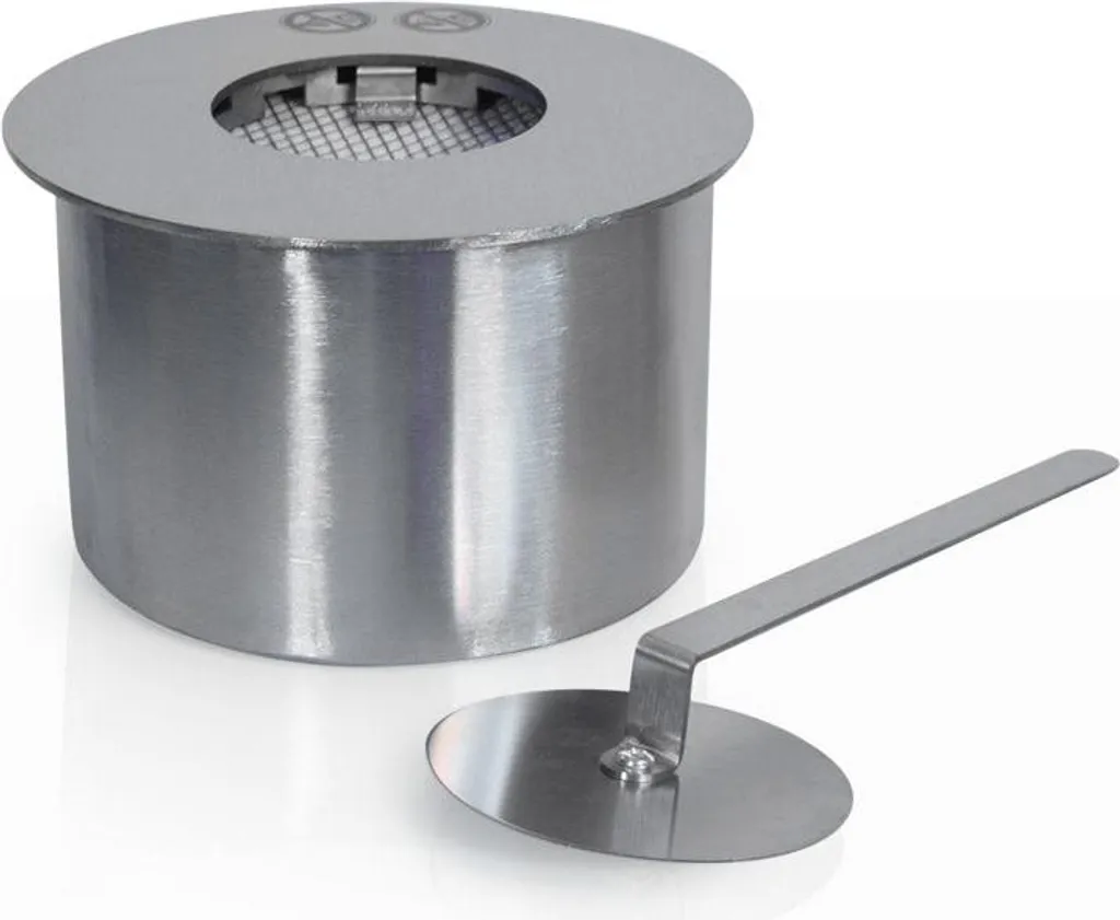 Bruciatore Tondo Bioetanolo 20cm - Atmosfera e Relax con Fiamma Inox