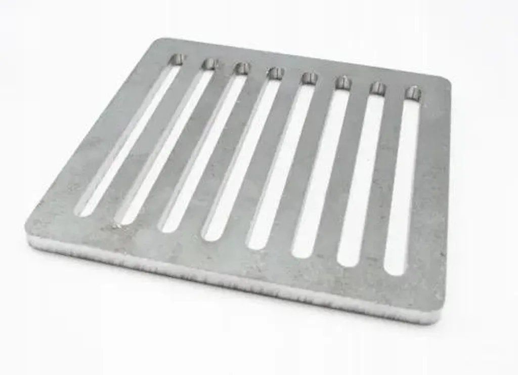 Griglia per Camino 190x220 mm Acciaio Professionale 12 mm
