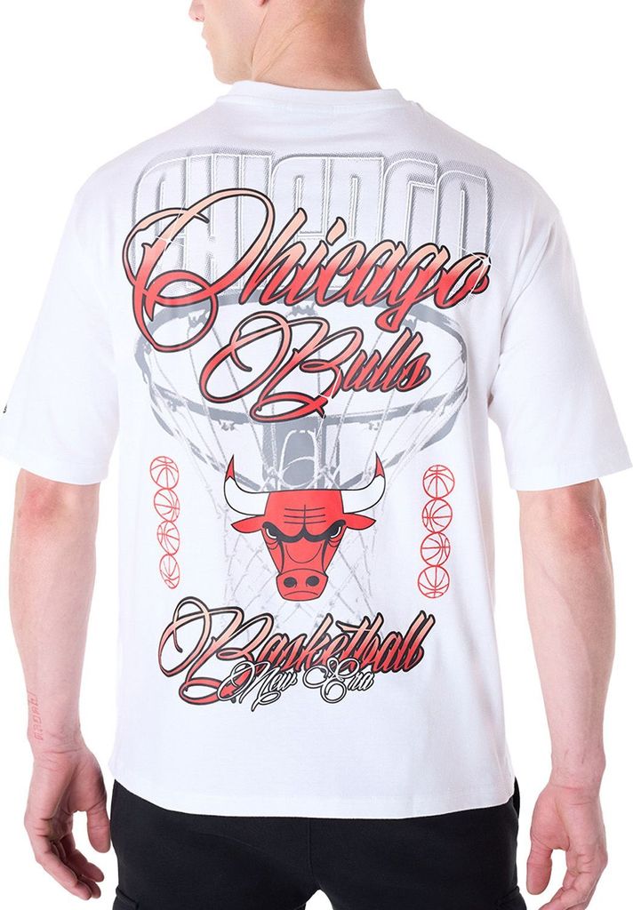 New Era NBA Shirt - GRAPHIC Chicago Bulls weiß - M