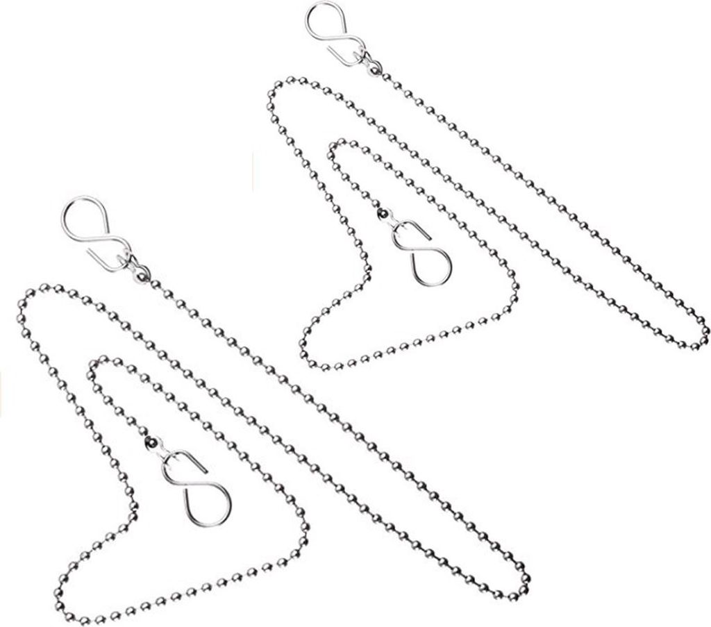 Stück Waschbecken Kette Kugelkette, Rost-frei Edelstahl Küche Badewanne Sinken Stopper Kette mit Edelstahl S-Haken Ersatz Zubehör für Becken Ba...