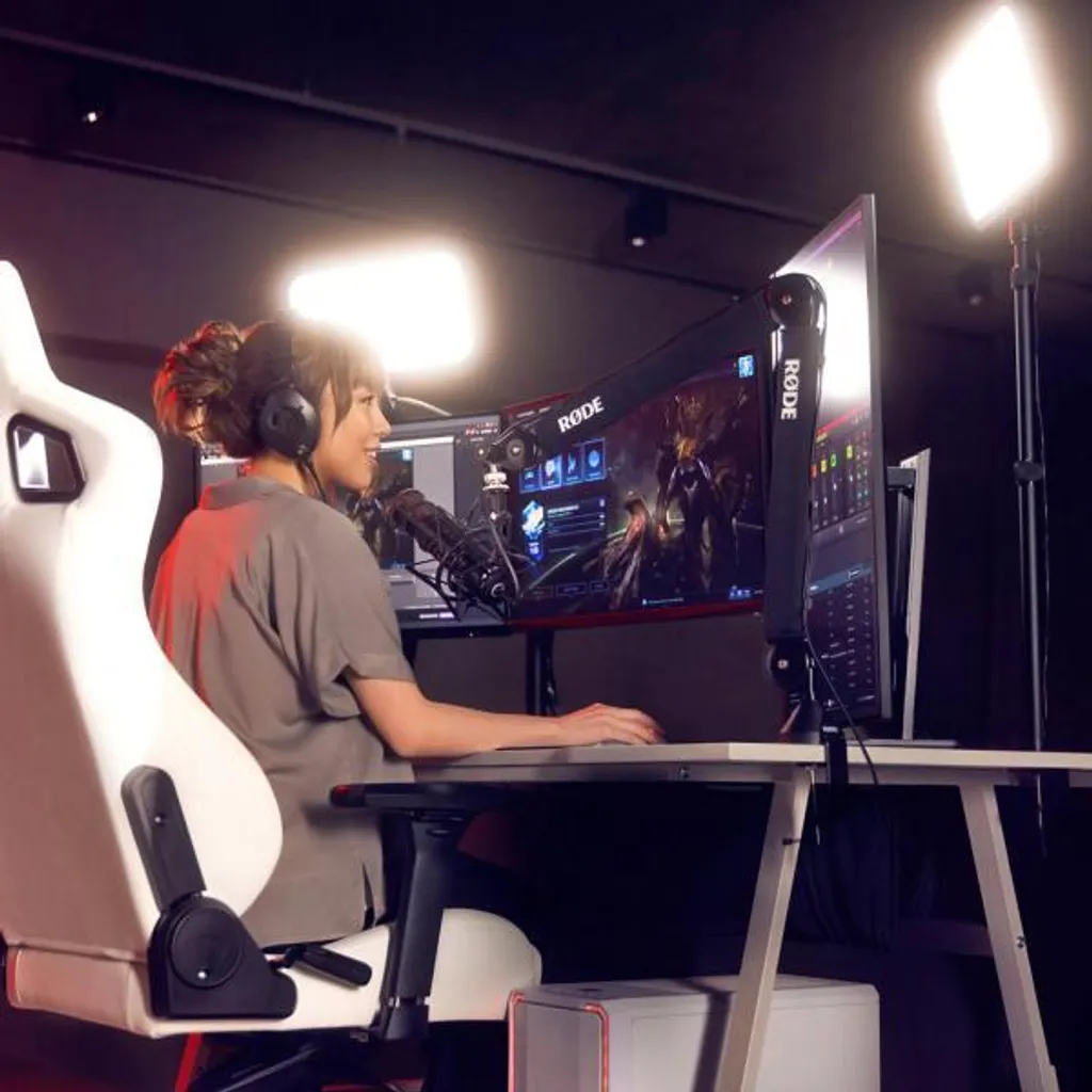Microphone dynamique RØDE XDM-100 avec bras PSA1+ pour setup gaming - 14