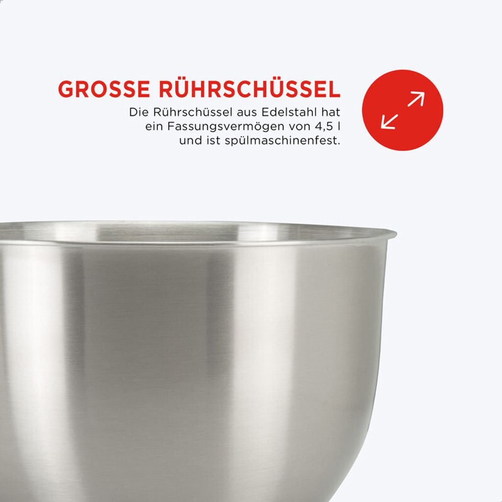 Küchenmaschine - Classic Kitchen Chef Rot - Küche Produktbild-Vorschau 7
