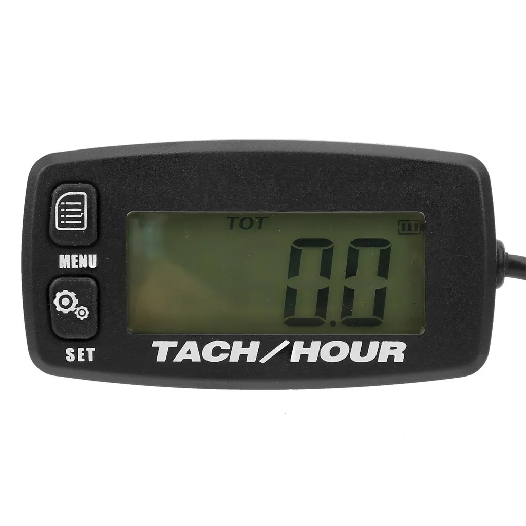 Compte-tours moteur réinitialisable avec écran LCD rétroéclairé bleu - 3