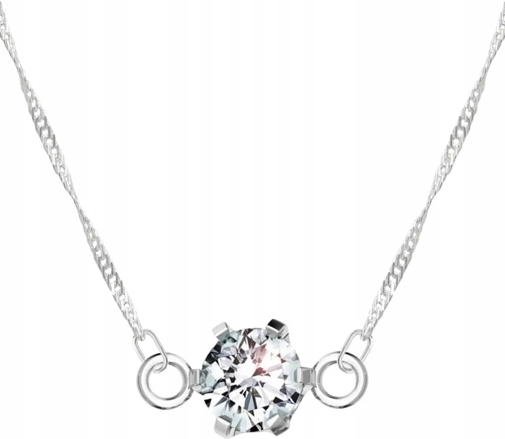 Collana Artigianale Argento 925 | Ciondolo Punto Luce Zirconia