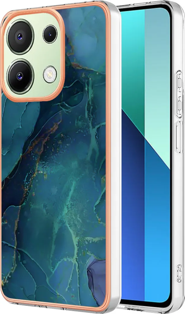 Offerta Cover Redmi Note 13 4G Silicone Verde Scuro Fantasia TPU