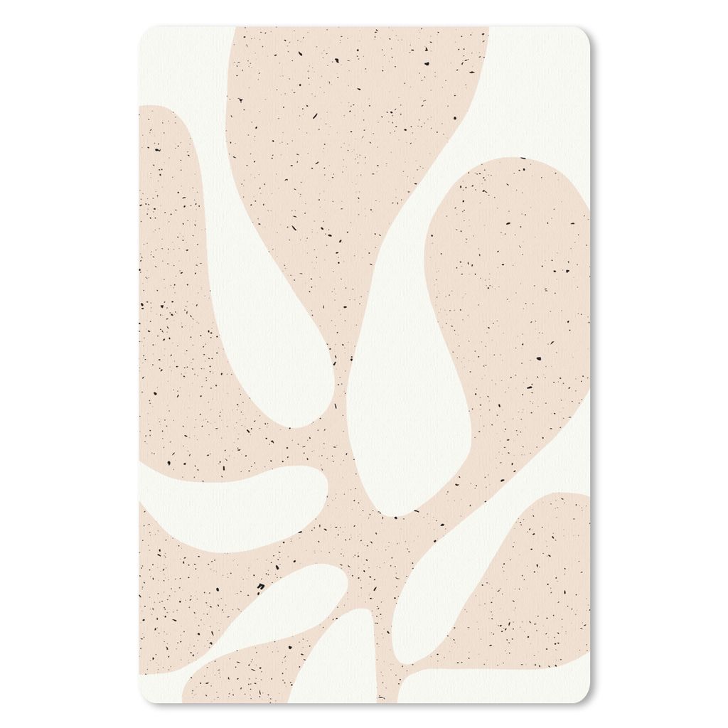 MuchoWow Mauspad Mousepad Pflanzen - Abstrakt - Rosa - Pastell 40x60 cm - Mousepads - Maus Mat - Pad - Mausunterlage - Schreibtisch Accesoire