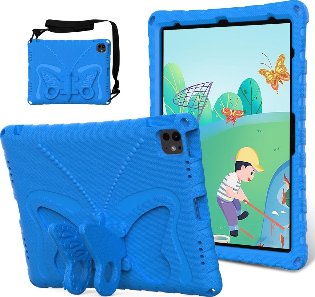 Kinder Hülle für iPad Air 13 M3/M2 2025/2024, iPad Pro 13 2024 M4, iPad Pro 12,9 2022/2021/2020/2018 Leicht Stoßfeste EVA Kindgerechtes Schutzh...