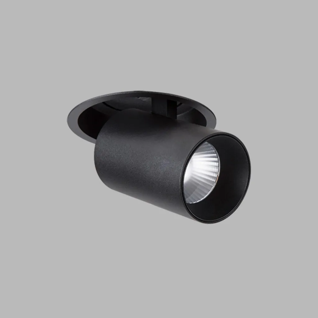 Spot LED2 HIDE noir à intensité variable 20W 3000K avec option B DIM