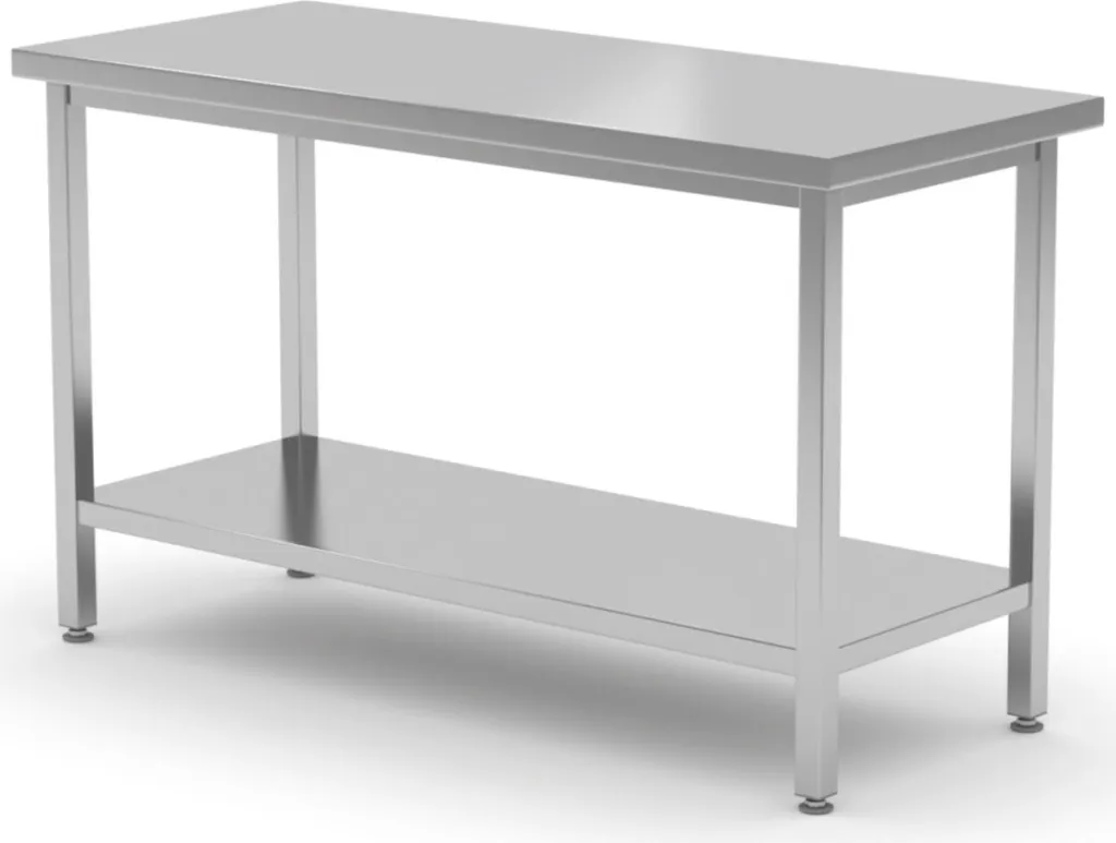 Table de Cuisine Centrale pour Préparation HENDI 1000x700x850mm Inox