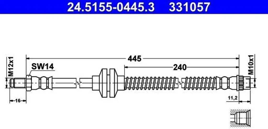 Réparer Fuite Freinage Renault Megane Scenic II : Flexible ATE 24.5155