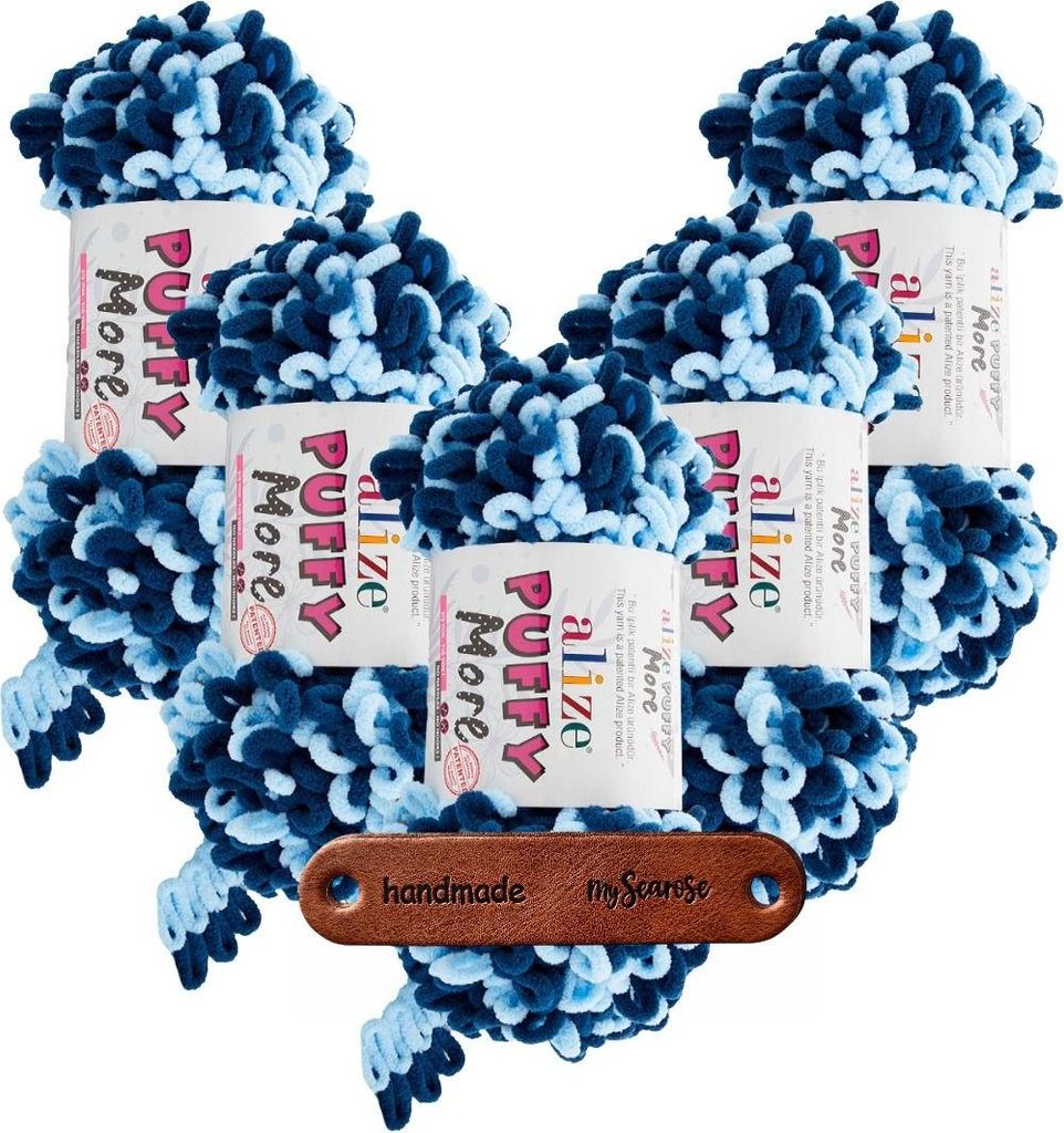 5 x ALIZE Puffy More 6573 mit Label Produktbild 
