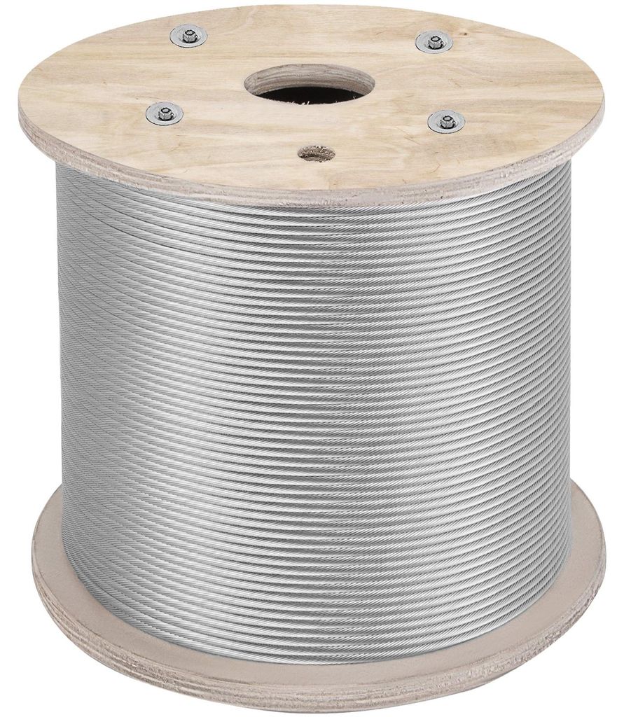 VEVOR Cable de Acero Inoxidable de 6,4 mm x 61 m, Cable Imagen del producto 