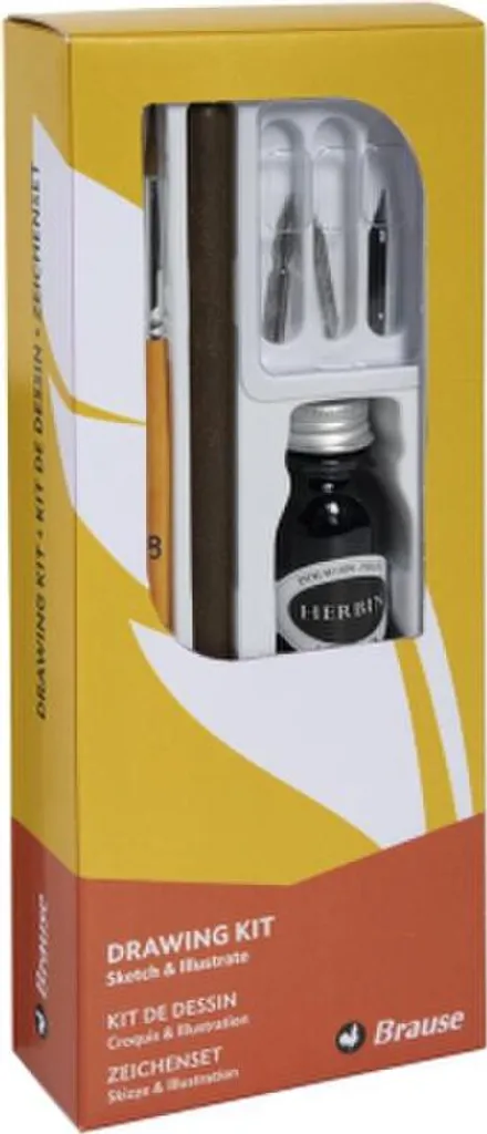 Coffret de calligraphie et illustration artistique pour dessin à la plume