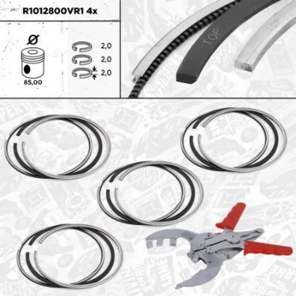 Stopper la consommation d'huile avec les segments de piston R1012800VR1