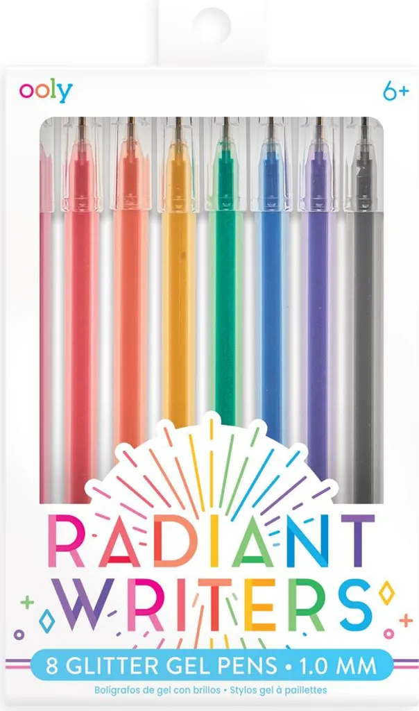 Penne Gel Glitter Radiant Writers: 8 Colori Ooly per Appunti Wow